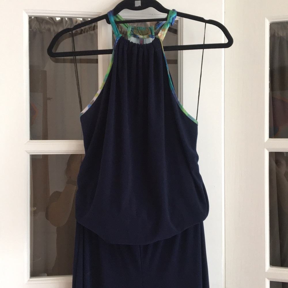 Figure flattering Jersey Jumpsuit in Navy